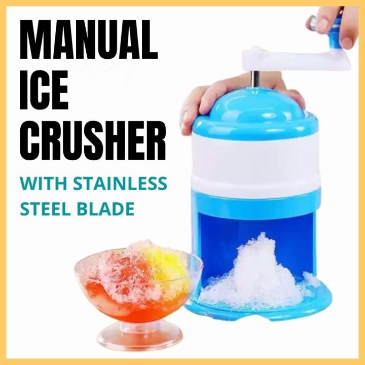 Riley MNL Portable Manual Ice Crusher Shaver Machine for Halo Halo