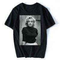 เสื้อยืดผ้าฝ้ายเสื้อผ้าผู้ชาย Retro Marilyn Monroe Cinema เสื้อยืดกราฟิกนักแสดงหญิงเก่า Tshirt Unisex Harajuku แนวโน้ม Tees Ropa Hombre