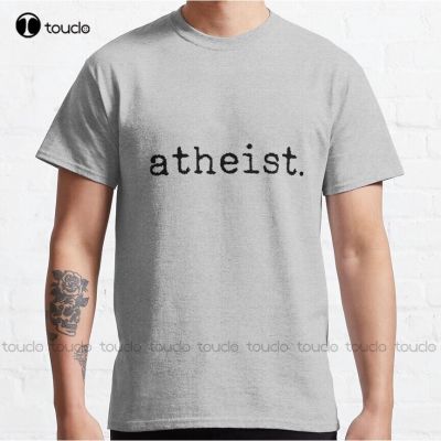 T-shirt Atheist เสื้อยืดลําลอง แขนสั้น พิมพ์ลายดิจิทัล คลาสสิก เหมาะกับการวิ่ง สําหรับผู้ชาย และผู้หญิงS-5XL  O2C0
