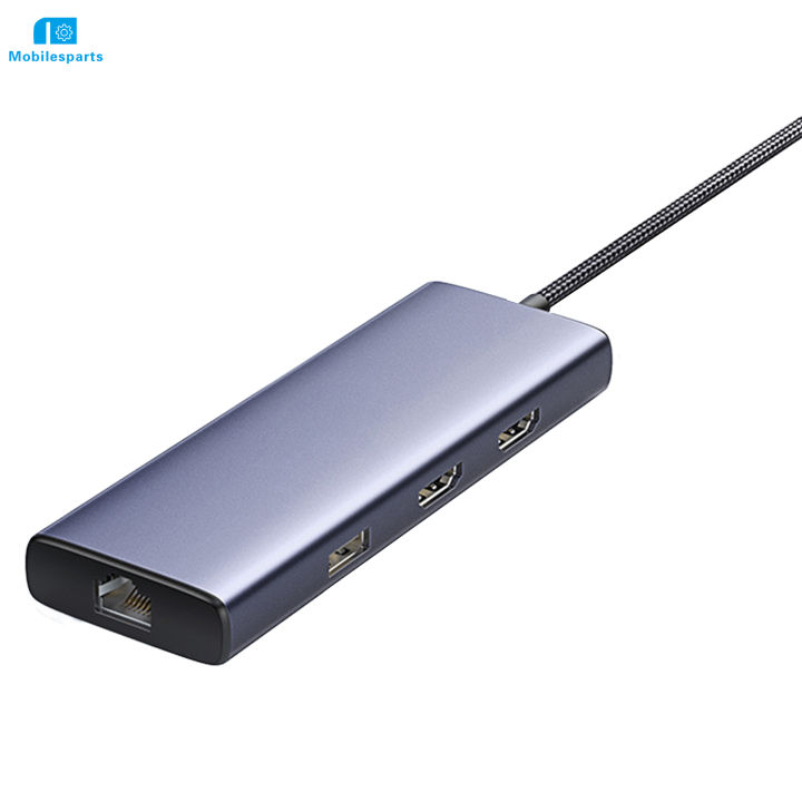 usb-c-ฮับตัวแปลงแบบหลายพอร์ตชุดแปลง-usb-ตัวแยกสำหรับสำนักงานบ้านทุกที่ที่คุณต้องการ-สายเคเบิลเครือข่ายส่งใน24ชั่วโมง