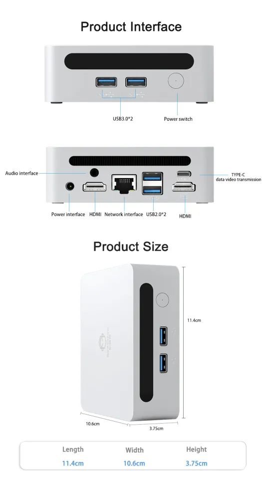 Computador de Jogos Mini Desktop, AMD, DDR4, 16GB RAM, SSD 500GB, WiFi, 6  LAN, 1000M, Ryzen 5, SER5, 5560U, SER5 Pro, 5700H, 5800H VS - AliExpress