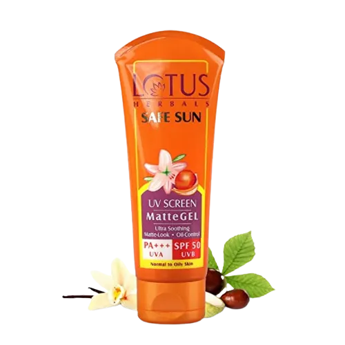 Lotus Herbals Safe Sun Uv Screen Matte Gel Spf 50| Pa+++, 30 g | Lazada