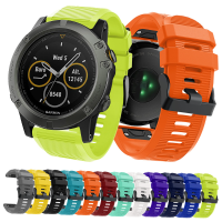 26มม. ซิลิโคนสำหรับ Garmin Fenix 6X Pro 5X Plus 7X Quick Fit สำหรับ Garmin Fenix 33 HR สมาร์ทนาฬิกา