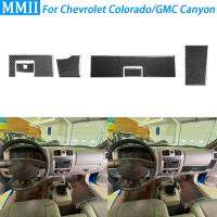 สำหรับ Chevrolet Colorado 2004-12สำหรับ GMC Canyon 05-12 4ประตู Caron Fiber Co-Pilot Dashboard แผงชุดฝาครอบภายในรถสติกเกอร์