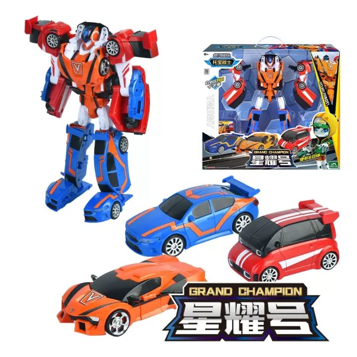 ใหม่-tobot-grand-champion-transform-รวมหุ่นยนต์-action-figures-storm-joe-agent-titan-deformation-vehicle-ของเล่นเด็ก-car