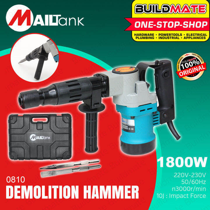 BUILDMATE Mailtank Demolition Breaker Hammer 1800W Concrete Breaker