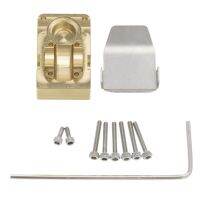 Brass Diff Bridge Axle Cover SCX24 Axle Cover Axle Cover and Axle Protection Skid Plate for Axial SCX24 AXI90081 1/24 RC Crawler Car