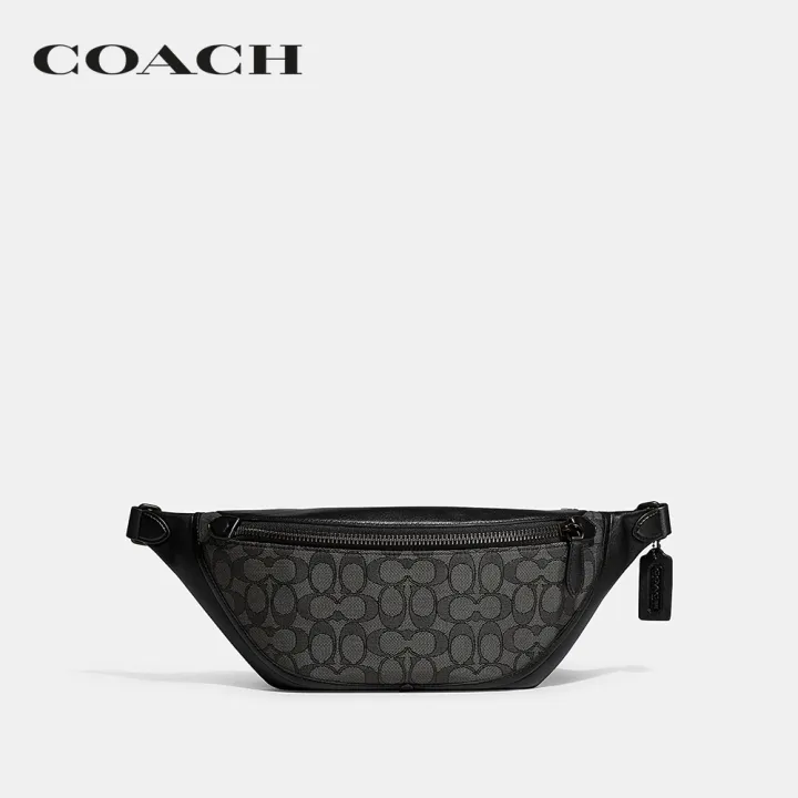 coach-กระเป๋าสะพายข้างผู้ชายรุ่น-league-belt-bag-in-signature-jacquard-สีหลากสี-cc073-mi5
