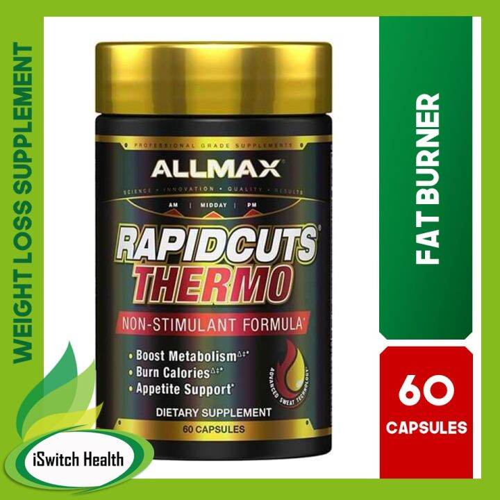 AllMax Nutrition Rapid Cuts Thermo StimFree Fat Burner 60 Capsules