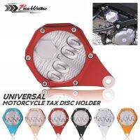 รถจักรยานยนต์ Tax Disc ผู้ถือแผ่น Cnc อลูมิเนียมกันน้ำสกูตเตอร์ Hexagon Tax Disc Rack สำหรับ Atv Motorbike【fast】