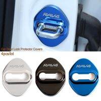 Style Toyota RAV4 Stainless steel Car Door Lock Covers Protector Case Sticker Protector Case Sticker