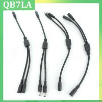 QB7LA shop 10A 24v 36v 12V 1 male female to 2 way male female DC Power supply adapter connector extension Splitter Cable 5.5mmx2.1mm Plug