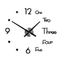 ZZOOI New High Quality Wall Sticker Clock Simple Clock Mute Home Living Room Study Bedroom Wall Clock Free Shipping