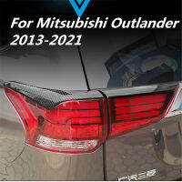 โคมไฟไฟส่องสว่างติดที่ศีรษะแต่งคิ้วไฟท้ายรถดัดแปลงภายนอกตกแต่งสำหรับ Mitsubishi Outlander 2013-2021อุปกรณ์เสริม