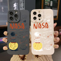 เคสสำหรับ VIVO Y15S Y15A T1 5G T1X Y02S Y21S Y21A Y02 Y02A Y36 Y33S Y12S Y01 Y12A Y11S Y1S Y20s Y20A Y22 Y02T นาซ่าการ์ตูนอวกาศมนุษย์นักบินอวกาศชายอวกาศเคสป้องกันเลนเต็มรูปแบบ