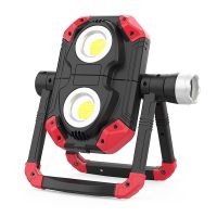 Rechargeable LED Work Light,3 COB 1150LM Flood Light,360° Rotation Waterproof Light,for Camping Car Repairing,Etc