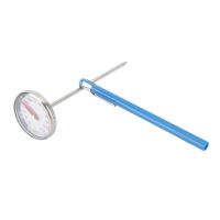 ☄✘ Dial Thermometer Mechanical Structure Cooking Dial Thermometer Handheld Waterproof Widely Used 304 Stainless Steel for Heating