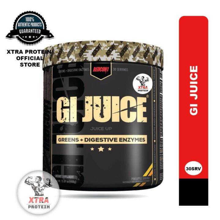 Redcon1 GI Juice (30 Servings) Pineapple Banana Digestive Enzymes