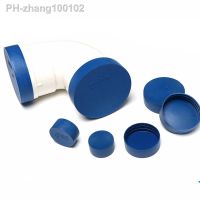 2pcs plastic pipe hole plug blue round tube end cover for cylinder screw nut hole valve dust caps Furniture Leg Protector pads