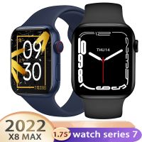 （Dark blue watch）ต้นฉบับ X8SmartMen X8max Smartwatch WomenCall SportsHeart Rate Series 7 X8 Smartwatches ผู้หญิง X8Max