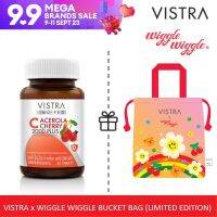 VISTRA x WIGGLE WIGGLE BUCKET BAG (LIMITED EDITION) - 2 TONE  วิสทร้า อะเซโรลา เชอร์รี่ 2000 พลัส (30 เม็ด) x วิ้กเกิ้ล วิ้กเกิ้ล ลิขสิทธิ์ แท้ Collection ใหม่ ( 2 โทนสี)