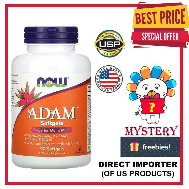 NOW Foods, ADAM, Superior Men's Multi, 90 Softgels | Lazada PH