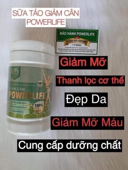 Sữa tảo trà sữa giảm cân powerlife size 260g - ảnh sản phẩm 1
