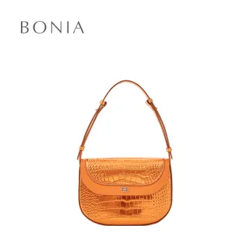 Buy BONIA Beige Veronica Monogram Small Satchel Bag 2023 Online