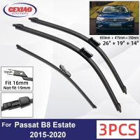 สำหรับ VW P Assat B8อสังหาริมทรัพย์2015-2020รถด้านหน้าด้านหลังใบปัดน้ำฝนยางนุ่มกระจกปัดน้ำฝนอัตโนมัติกระจก26 "19" 14 "2018 2019