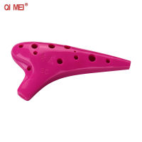 QI MEI QMT-2 Soprano C 12 Holes Ocarina Ocarinas Wind Instrument with Music Score and Protective Bag for Beginner Learning