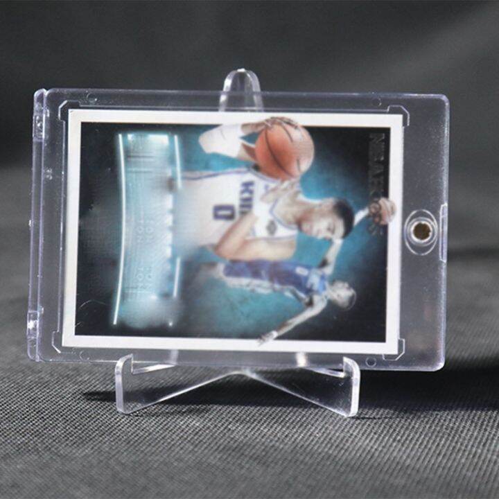 cards-sleeves-top-loaders-10-hard-plastic-card-protector-clear-card-brick-2-display-stand