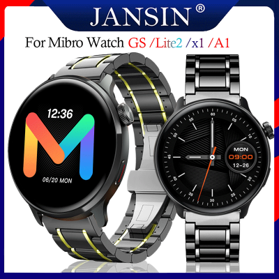 สาย Mibro Watch Lite2 luxury ceramic and สายรัดสแตนเลสของ Mibro Watch x1 smart watch สายนาฬิกา Mibro Watch A1 band