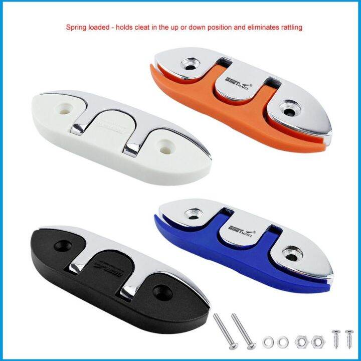 WEEGUBENG Accessories Folding Cleats Mooring Marine Hardware Cleat Tie Bollard Dock Deck Line