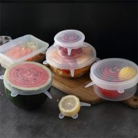 【hot】 Stretch Bowl Cover Transparent Leak-proof Tasteless Dust-proof Storage Fresh-keeping Film Silicone Non-toxic