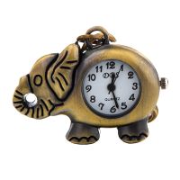 2X Bronze Tone Elephant Pendant Lobster Hook Keyring Watch