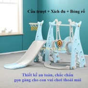 Cầu trượt cho bé, Xích đu cho bé, Cầu trượt xích đu 3 in 1