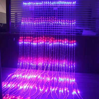 3X2M 3X3M LED Meteor Shower Rain Light Water Flow Waterfall Window Curtain String Light Wedding Christmas Fairy Light Garland