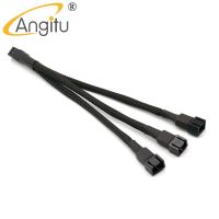 Angitu 22awg 3Pin Fan 3Way Cooling Cable 3 Pin Fan Splitter Extension Cable-15cm 30cm Wires  Leads Adapters