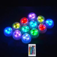 RGB Submersible LED Light IP68 Waterproof Underwater Led Light Night Lamp for Fish Tank Pond Xmas Wedding Party Light Car Decor