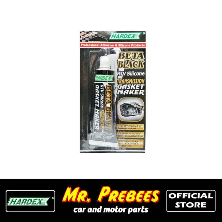 Hardex Beta Black RTV Silicone Transmission Gasket Maker 85.2grams