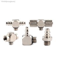 ✲♧ 5PCS 3mm 4mm 5mm 6mm M3 M4 M5 M6 Brass Straight Elbow Tee Tube Hose Barb Mini Air Pneumatic Pipe Fitting Quick Connector