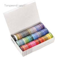 Tongwendianzi.th เทปวาชิ หลากสีสัน สำหรับตกแต่งสแครบบุ้ค จำนวน 60 ม้วน