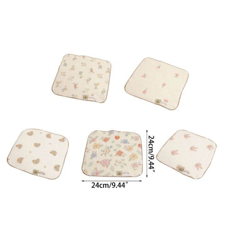 kindergarten-square-towel-cotton-burp-cloth-multi-use-wash-cloth-face-towel-high-absorb-feeding-bibs-kids-sweat-absorb-towel