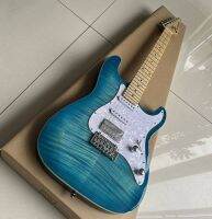 Fender Stratosperic Cast กีตาร์ไฟฟ้า Blue Burst Flame Maple Top