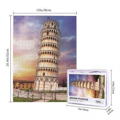 Turm Von Pisa Wooden Jigsaw Puzzle 500 Pieces Educational Toy Painting Art Decor Decompression toys 500pcs