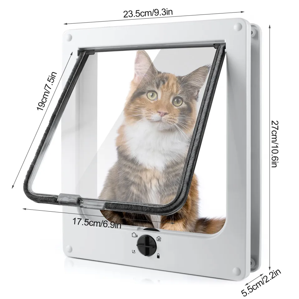 Quiet cat sale flap