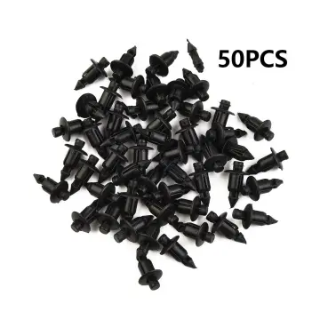 10pcs Fairing Panel Bolt Clip 6mm Plastic Screw Rivets Clips Black