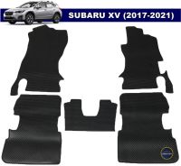 ยางปูพื้นรถยนต์ SUBARU XV (ปี2017-21) แบบกระดุมเม็ดเล็กpvc สีดำ (5ชิ้น)