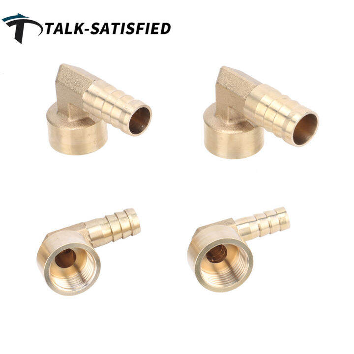 2pcs Brass 12 Female Thread To 10121416mm Elbow Connector Barbed