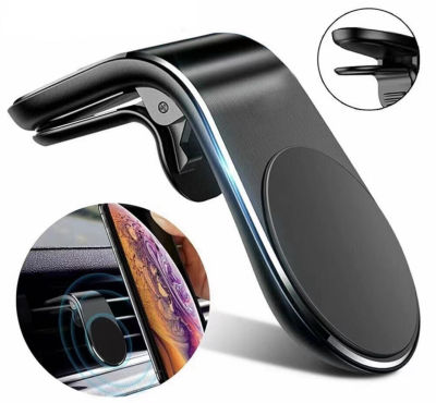 ที่ยึดโทรศัพท์ในรถยนต์ แบบแม่เหล็ก แรงดึงดูด ยึดติดแน่น Air Outlet Clip Holder คลิปหนีบแม่เหล็กวางมือถือ